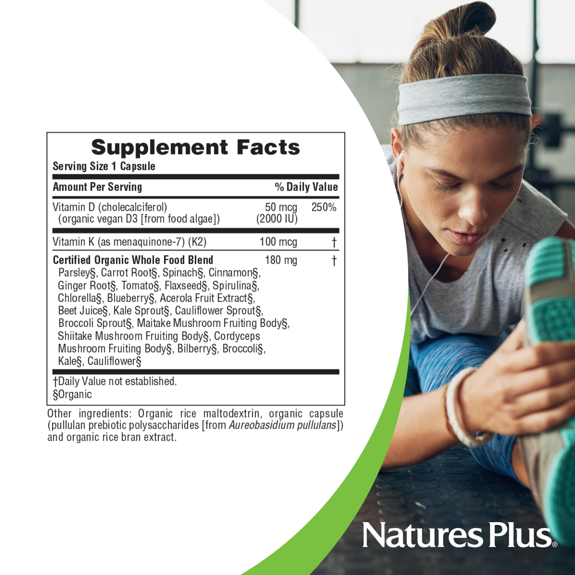 Formulation végétale NaturesPlus Source of Life Garden, complément nutritif.