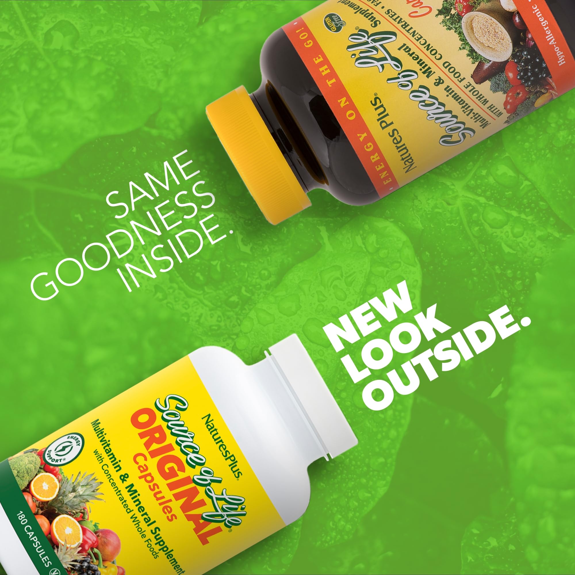 Source of Life, gélules NaturesPlus, vitalité et soutien immunitaire potentiel.