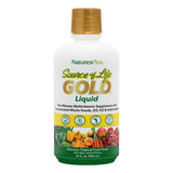 NaturesPlus Source of Life Gold – bouteille prête à verser pour énergie quotidienne.