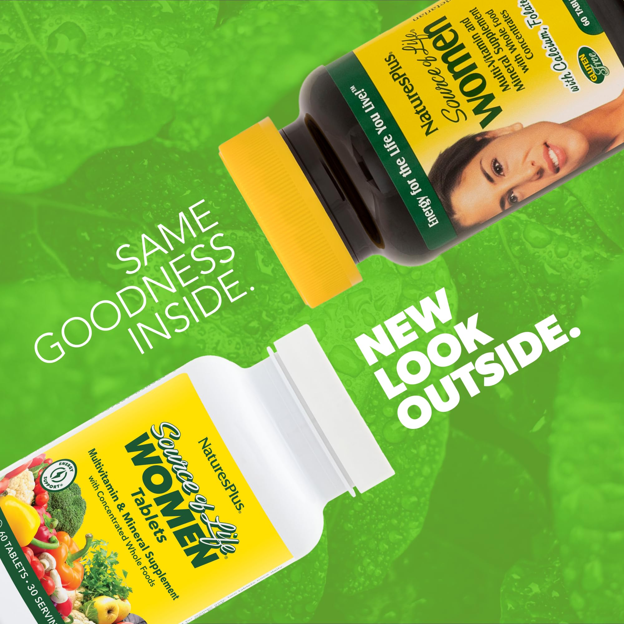 NaturesPlus Source of Life Women — tablettes visibles pour soutenir vitalité et défenses féminines