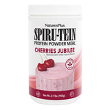 NaturesPlus SPIRU-TEIN Cerises Jubilee sur bouteille, source de protéines végétales.