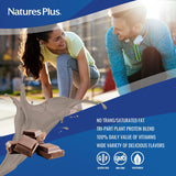 NaturesPlus Spiru-Tein Chocolat, goût chocolat riche et texture agréable.