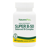NaturesPlus Super B-50: ensemble de vitamines B pour l’énergie quotidienne.