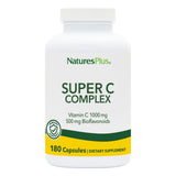 NaturesPlus Super C Complex – bouteille et gélules faciles à avaler pour le quotidien.