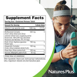 Ingrédients clés: Rutin et Hespéridine dans le mélange de NaturesPlus Super C Complex.