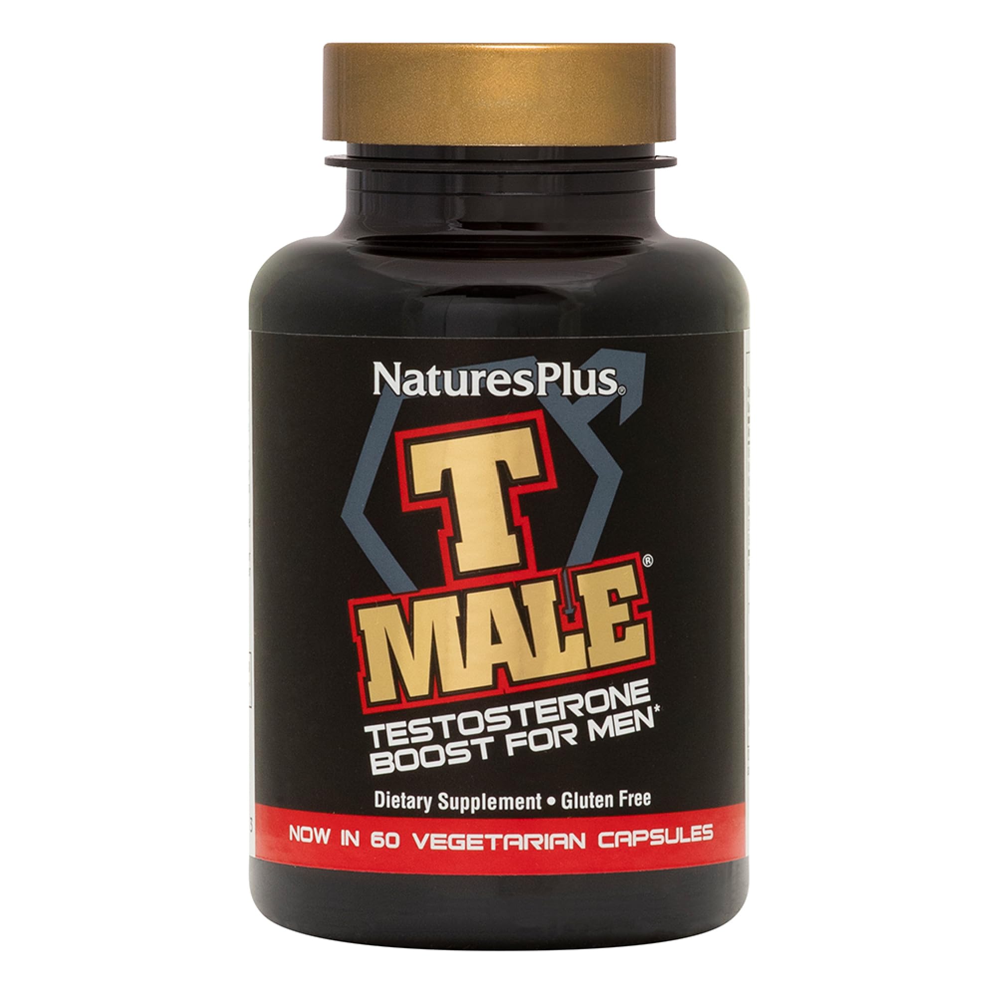 NaturesPlus T Male – bouteille affichant l'emballage, pratique en routine nutritionnelle.