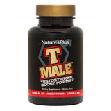 NaturesPlus T Male – bouteille affichant l'emballage, pratique en routine nutritionnelle.