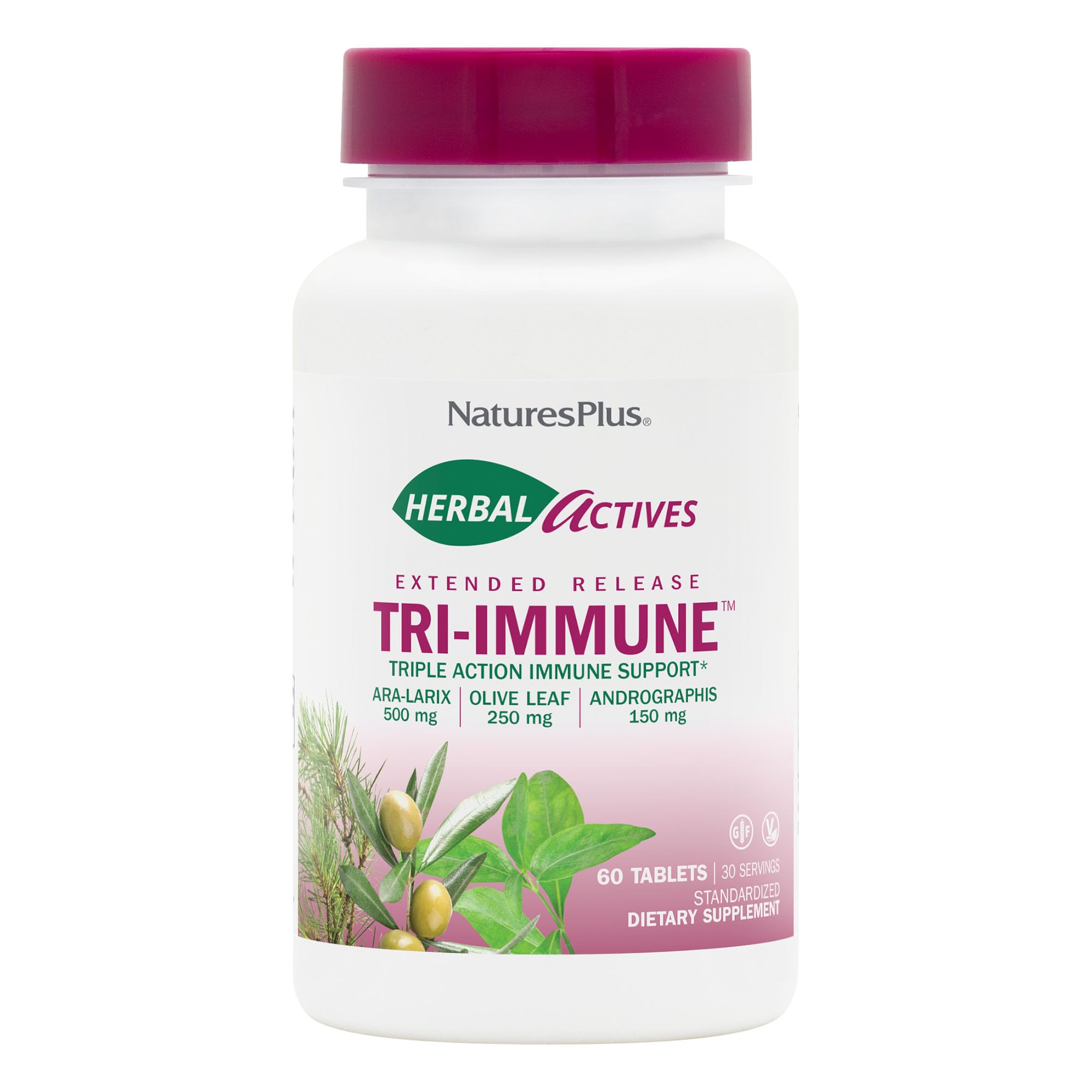 Tri-Immune NaturesPlus — tablettes libération prolongée pour absorption durable.