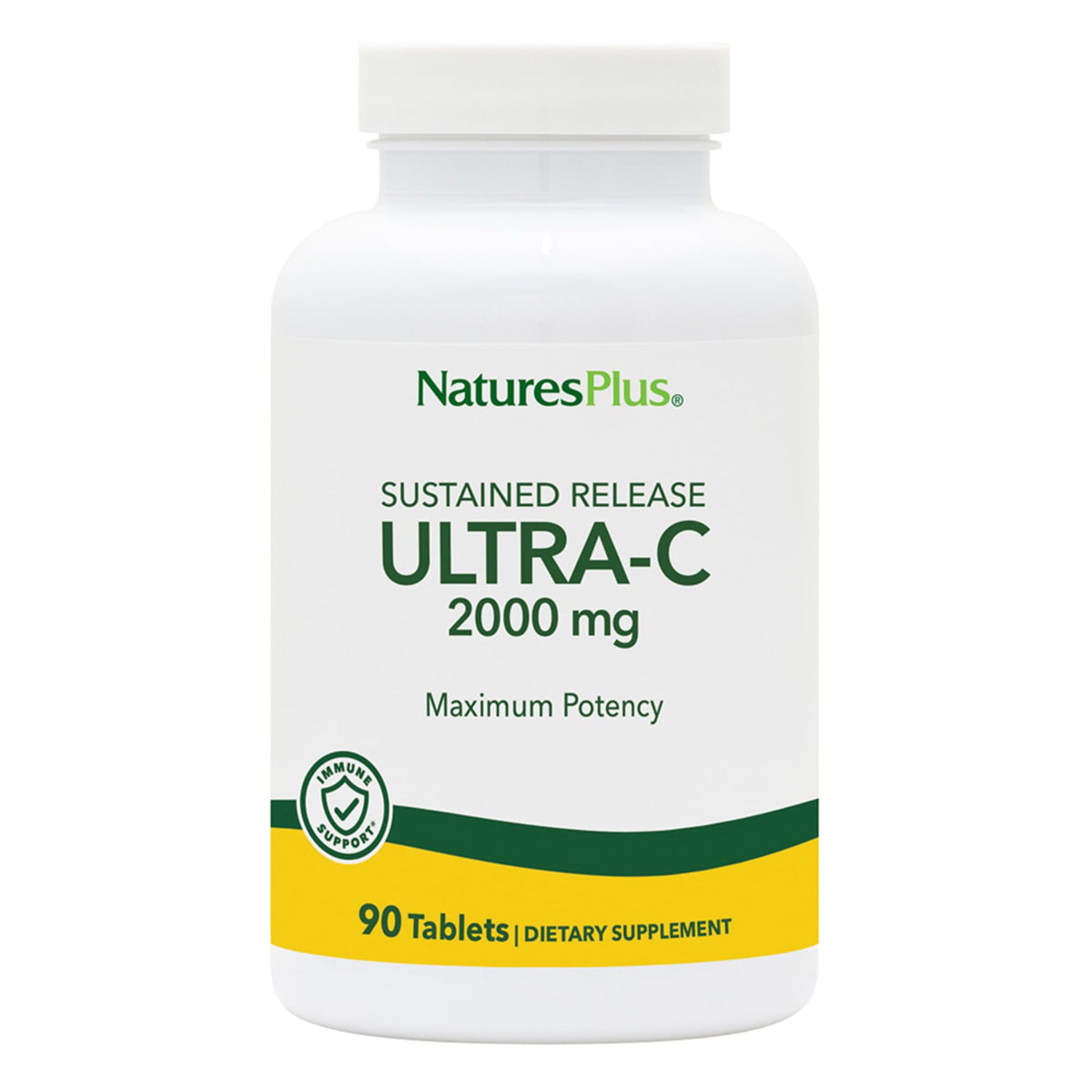 NaturesPlus Ultra-C 2000 mg - bouteille 2-pack, soutien immunitaire possible.