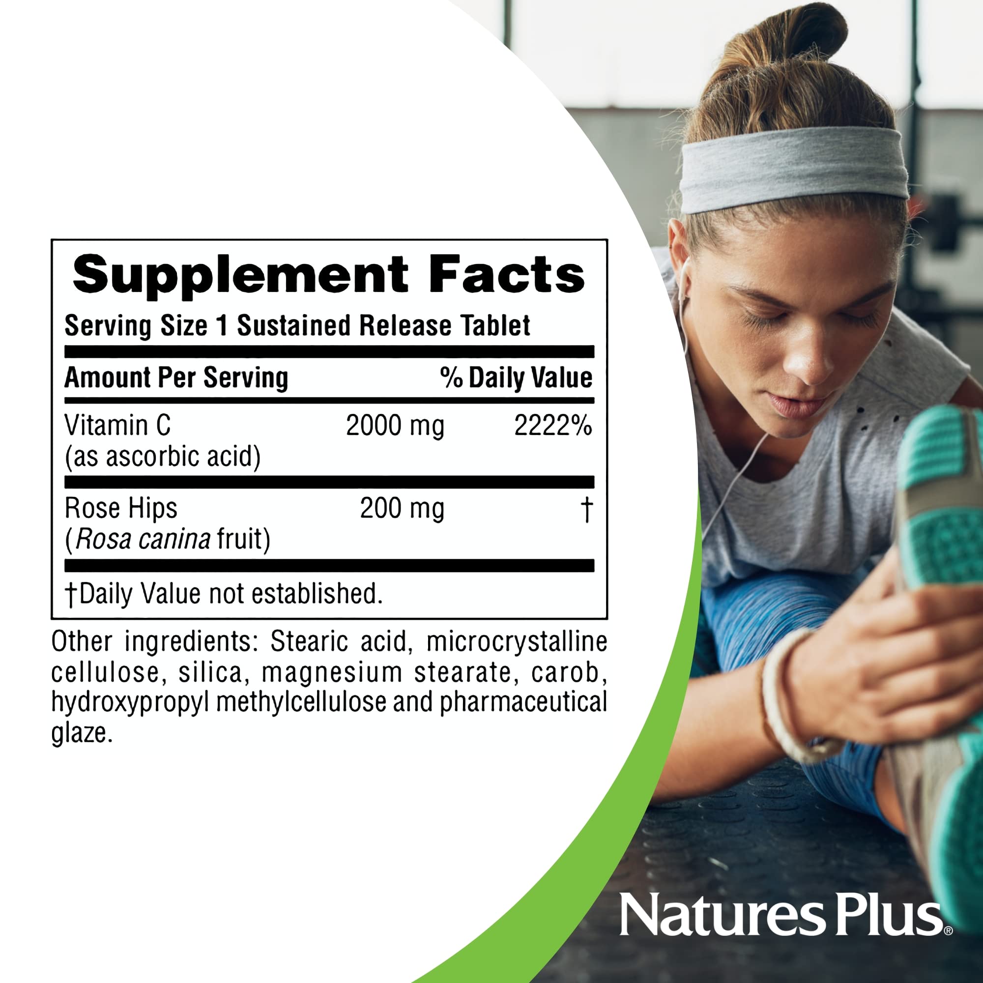 NaturesPlus Ultra C baies eglantier, bienfaits potentiels pour le bien-être