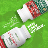 NaturesPlus Ultra Cranberry, gélules visibles, biodisponibilité prolongée potentielle.