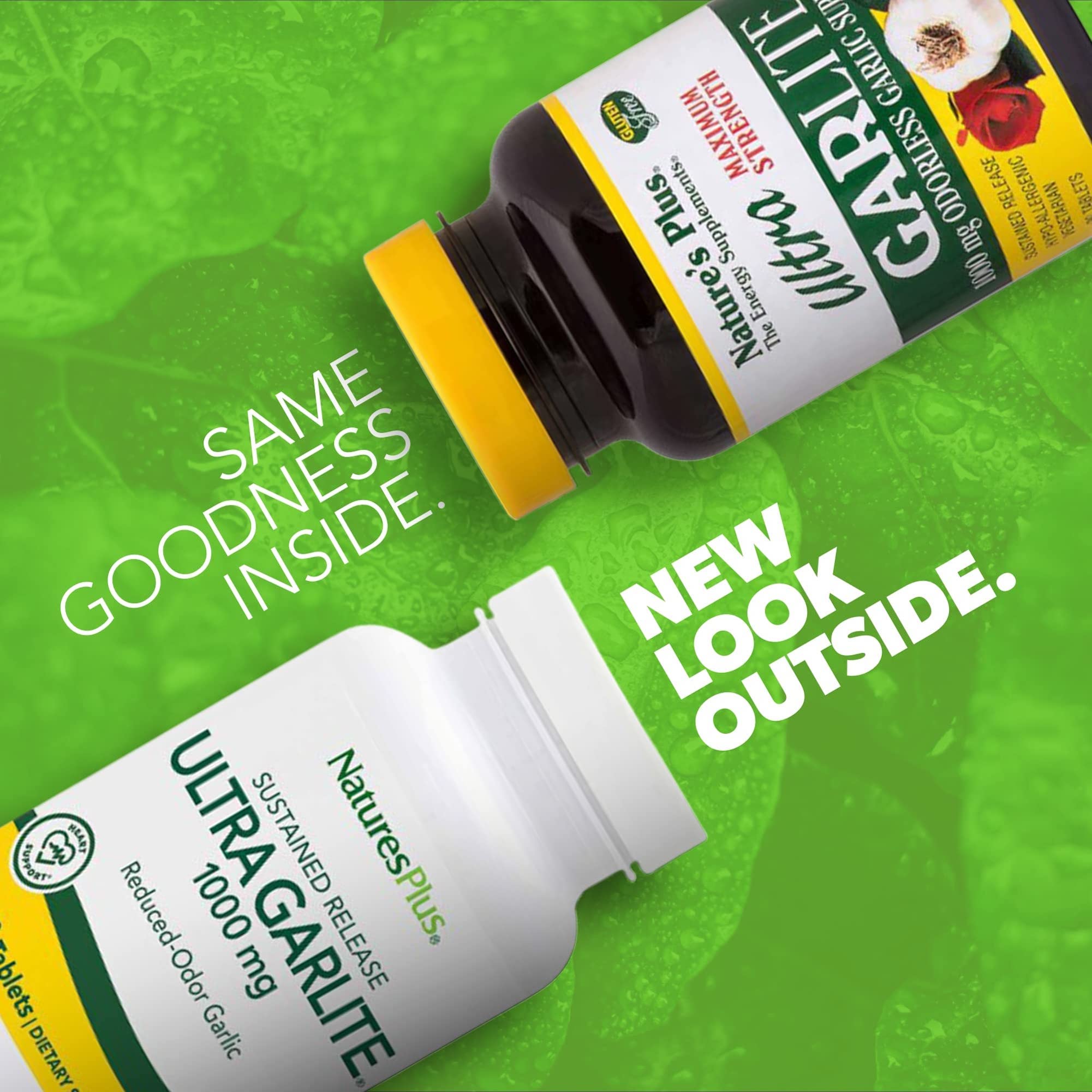 NaturesPlus Ultra Garlite: comprimés 1000 mg, soutien immunitaire potentiel