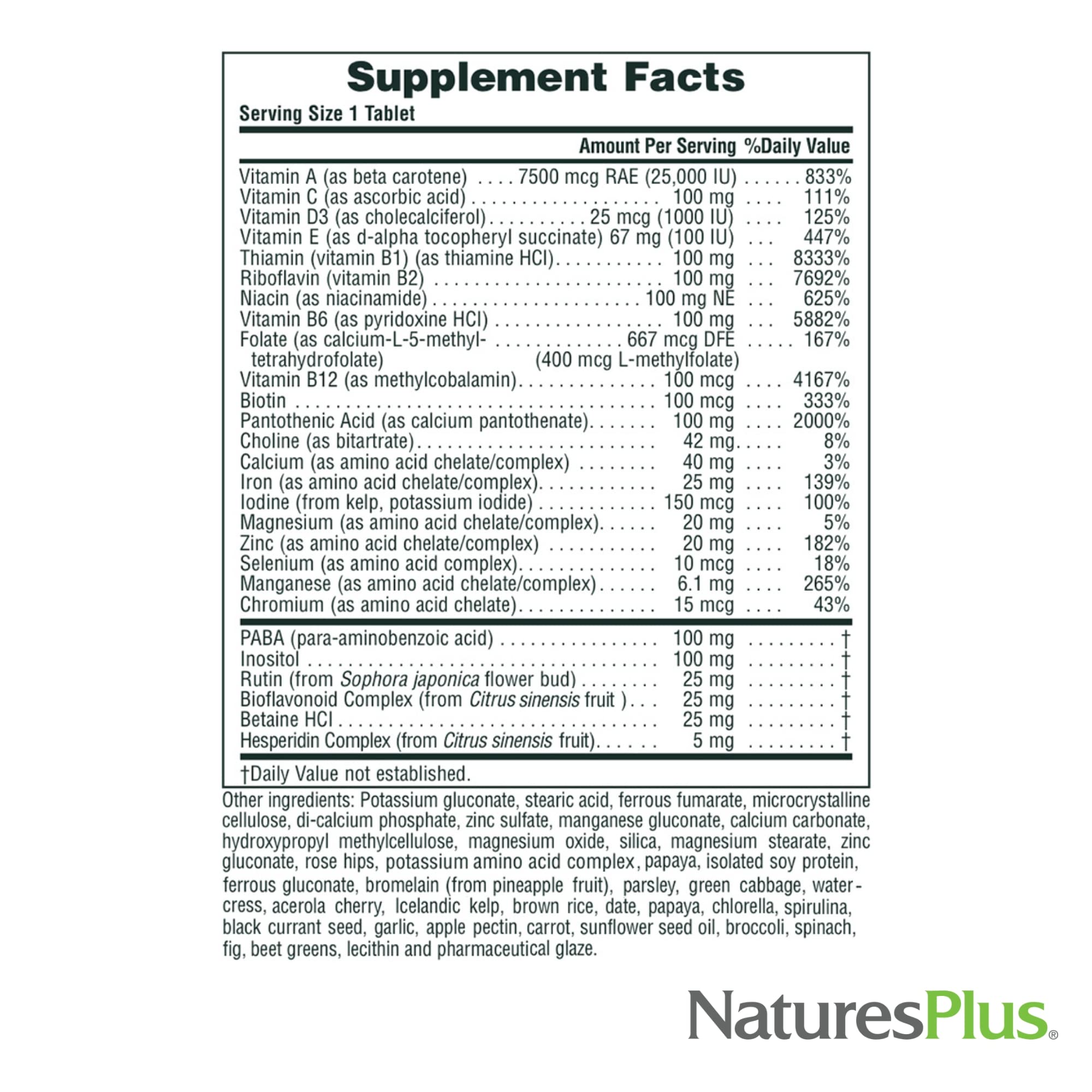 NaturesPlus Ultra II Daily – fabrication conforme cGMP assurant qualité et constance.