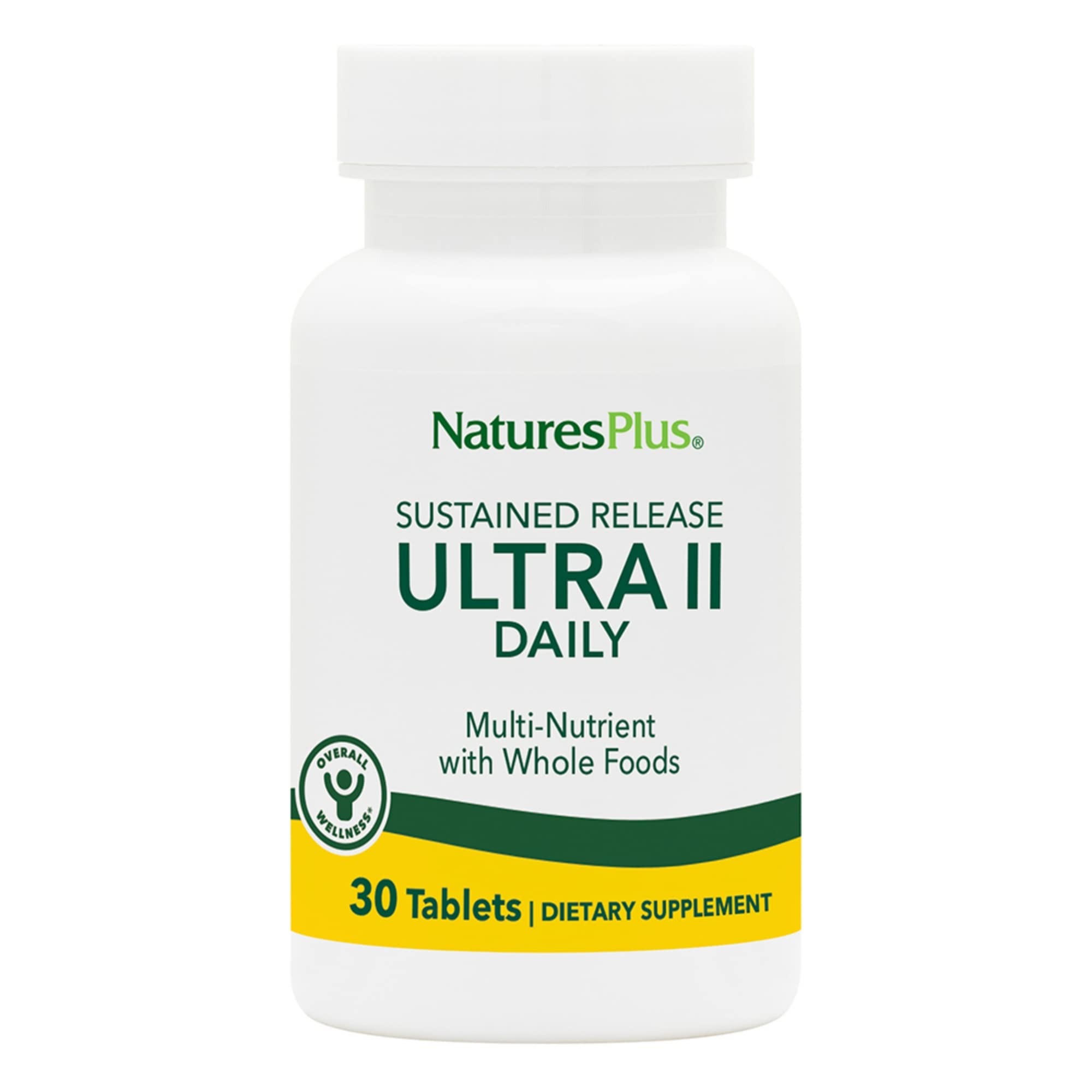 NaturesPlus Ultra II Daily, emballage des tablettes, soutien énergétique potentiel au quotidien