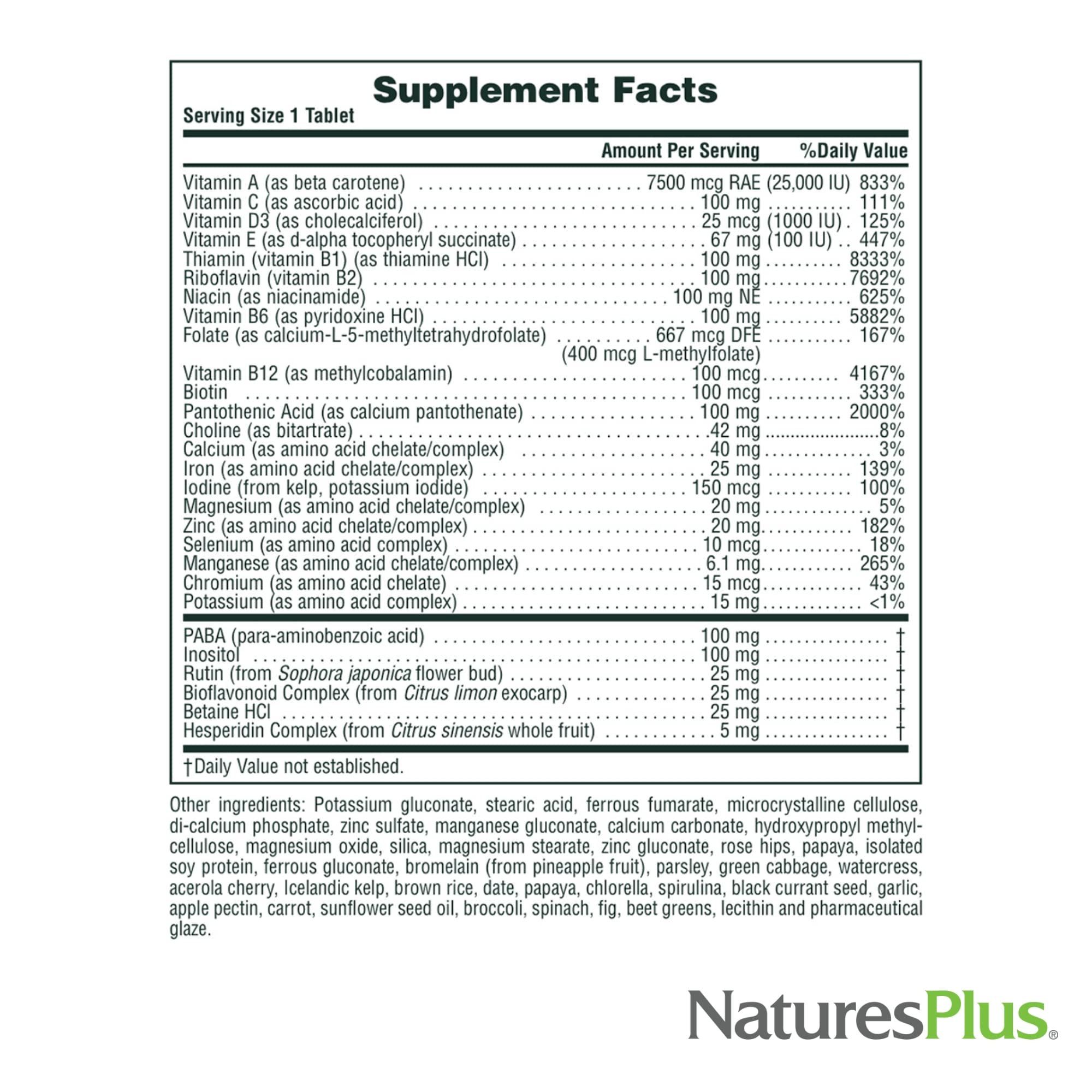 NaturesPlus Ultra II Daily — comprimés libération prolongée pour énergie continue.
