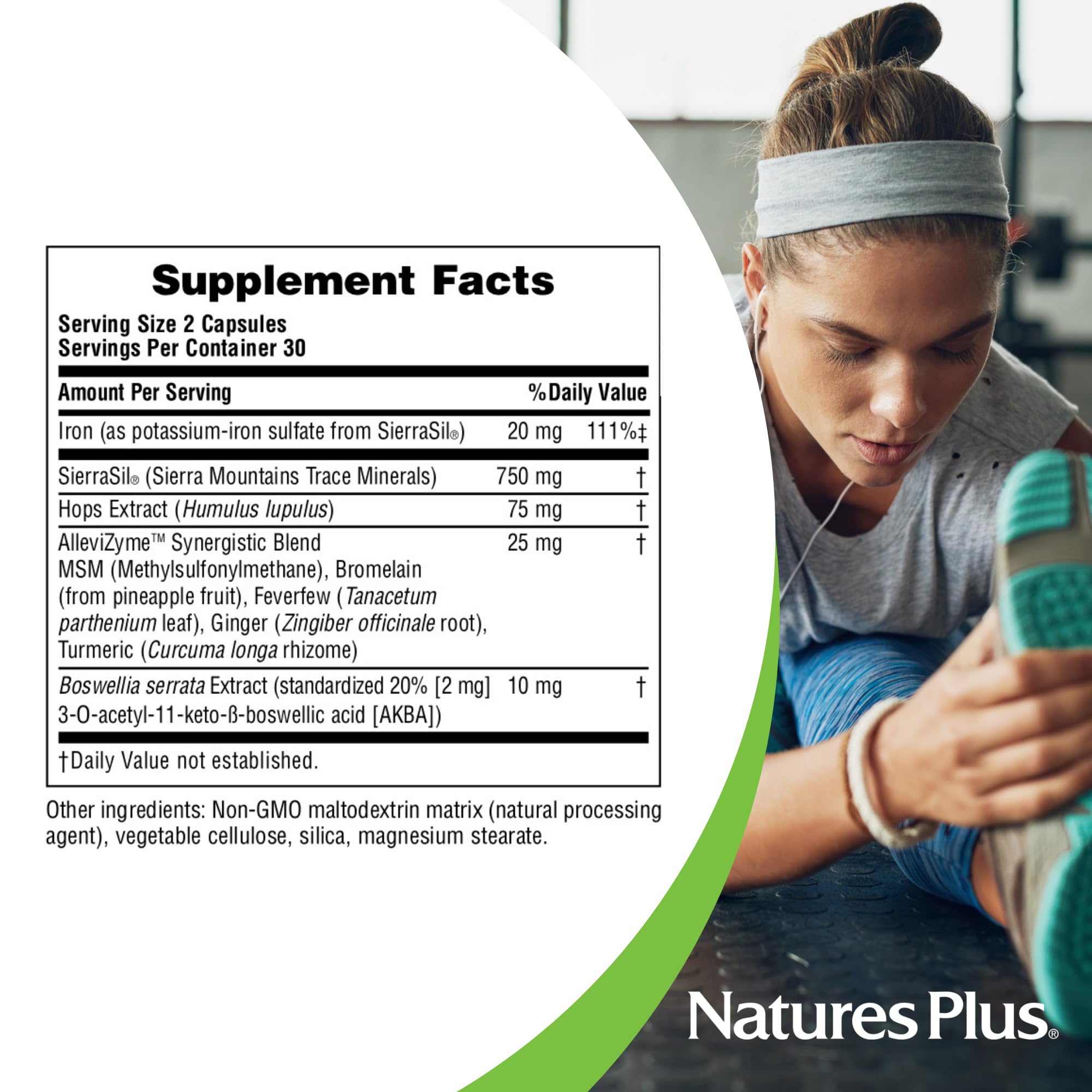 Nature's Plus Ultra InflamActin – utilisation quotidienne simple avec une capsule par jour.