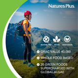 NaturesPlus Ultra Juice Green Drink, verre pret apres l'effort.