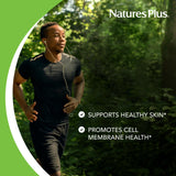 NaturesPlus Ultra Omega 3/6/9, gélules ouvertes, texture douce et agréable.