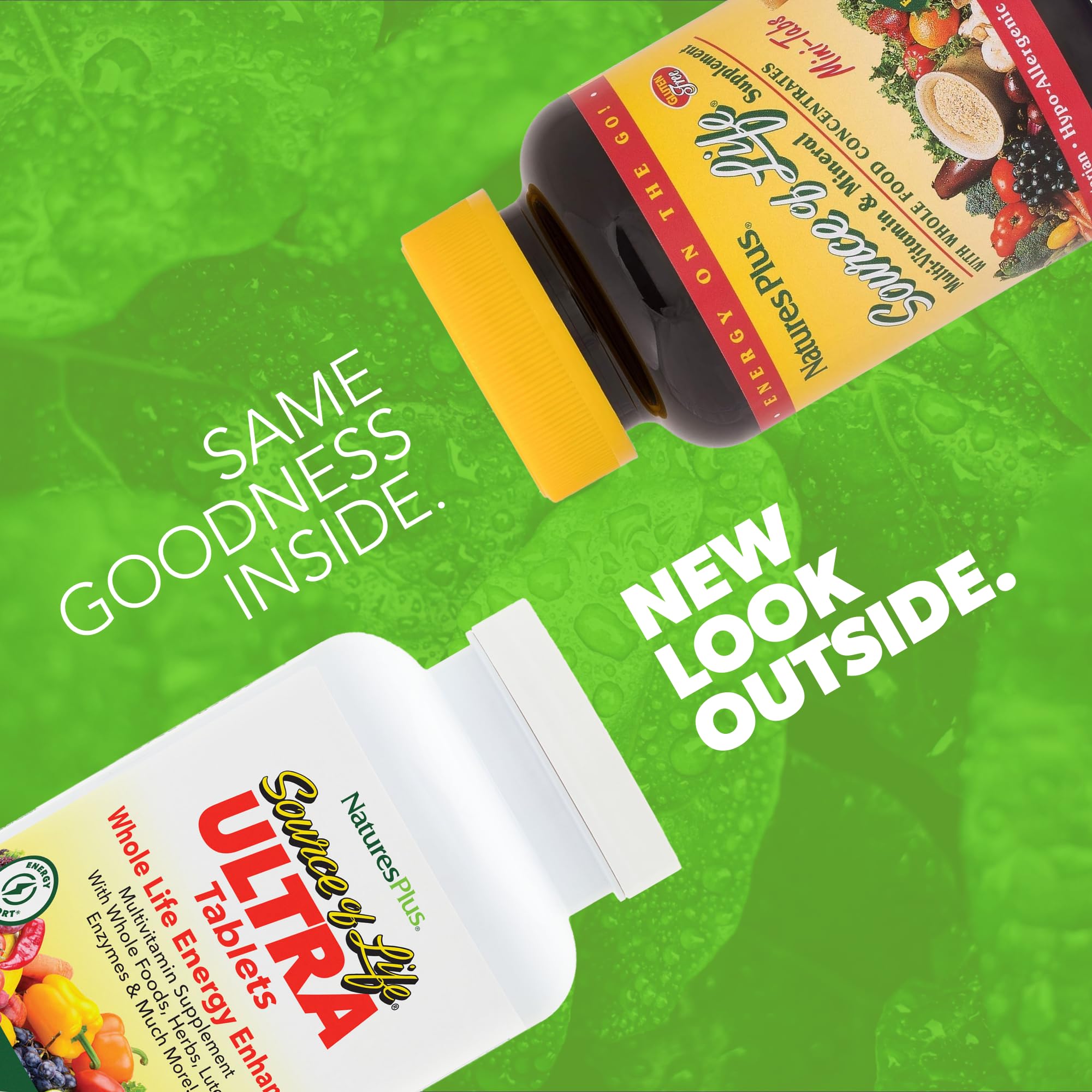 NaturesPlus Ultra Source de Vie Luteine — etiquette indiquant sans gluten et végétarien