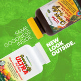 NaturesPlus Ultra Source de Vie Multivitamine, bouteille ouverte, utilisation quotidienne pratique.