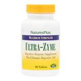 NaturesPlus Ultra-Zyme tablettes visibles dans la bouteille, soutien potentiel a la digestion.