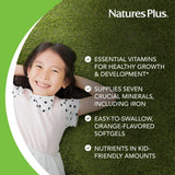 NaturesPlus Vita-Gels Enfants – emballage avec 90 portions pratiques.