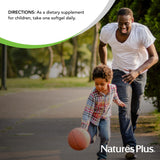 NaturesPlus Vita-Gels Enfants – ingrédients vitaminiques présentés sur l étiquette.