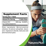 Logo sans gluten et végétarien NaturesPlus B12 500 mcg – choix adapté