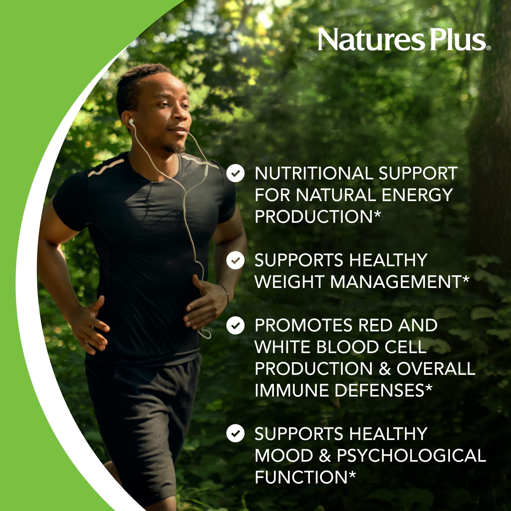 Détail des comprimés NaturesPlus B12 500 mcg – texture et forme