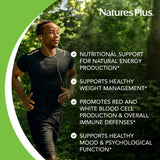 Détail des comprimés NaturesPlus B12 500 mcg – texture et forme