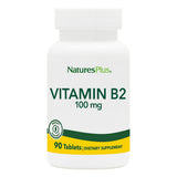 NaturesPlus Vitamine B2 tablettes 100 mg, énergie et métabolisme soutenus
