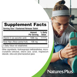 NaturesPlus Vitamin C 1000 mg Rose Hips sans gluten, pureté et végétarien.