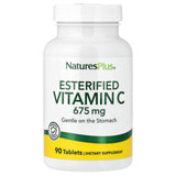 NaturesPlus Vitamine C esterifiée 675 mg, tablettes, soutien immunitaire potentiel et digestion douce.