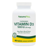 NaturesPlus D3 1000 UI en bouteille, pratique pour l'usage quotidien