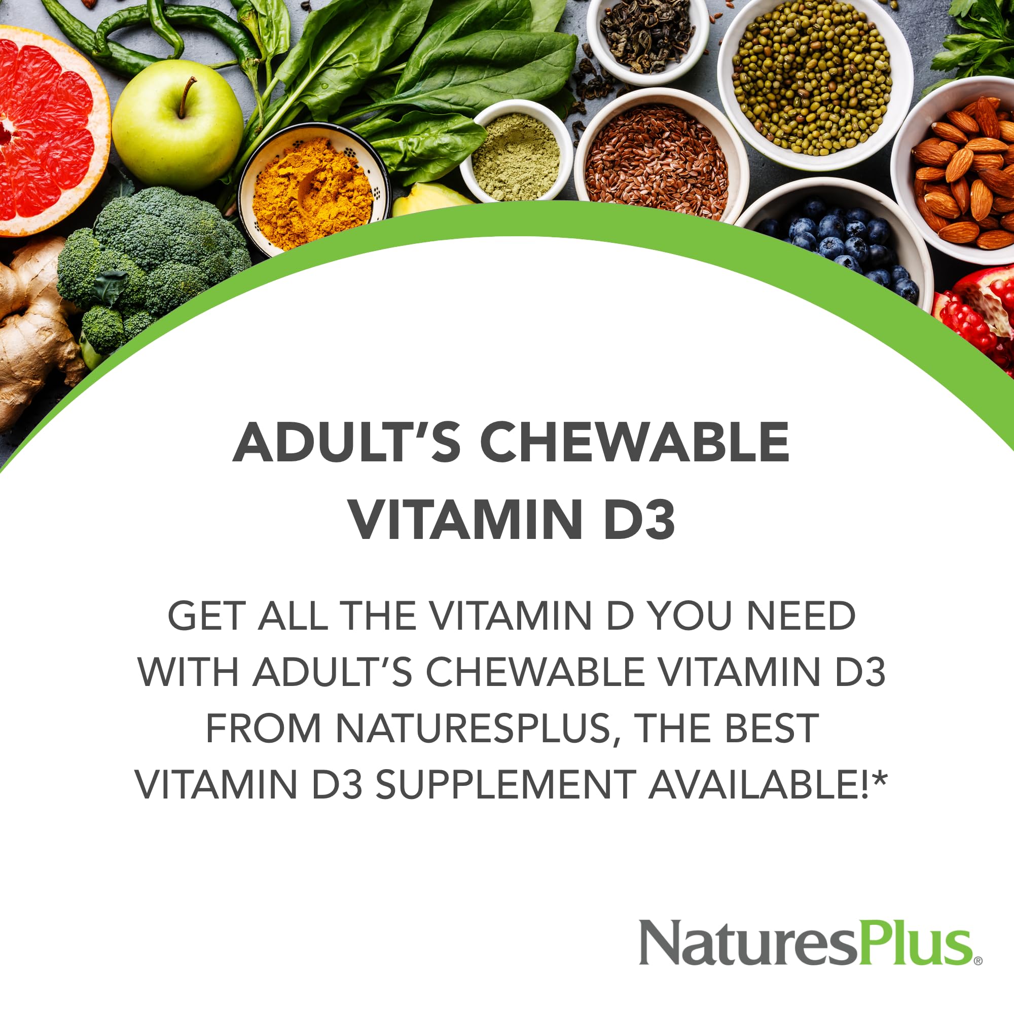 D3 avec CalcifaSorb pour absorption potentielle améliorée, par NaturesPlus