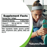 NaturesPlus vitamine E 400 UI, soutien immunitaire potentiel dans le quotidien
