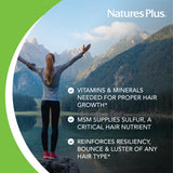 NaturesPlus Ultra Hair Plus – étui pratique facilitant le rangement des comprimés