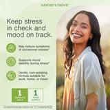 Nature's Trove L-Theanine, détail étiquette clair et informations utiles.