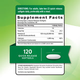Nature's Truth gélules molles faciles à avaler pour l'apport calcique