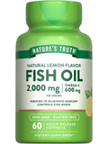 Nature's Truth huile de poisson Omega-3 2000 mg en flacon.