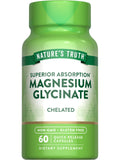 Nature's Truth Magnésium Glycinate, bouteille visible, absorption potentielle élevée dans le quotidien.