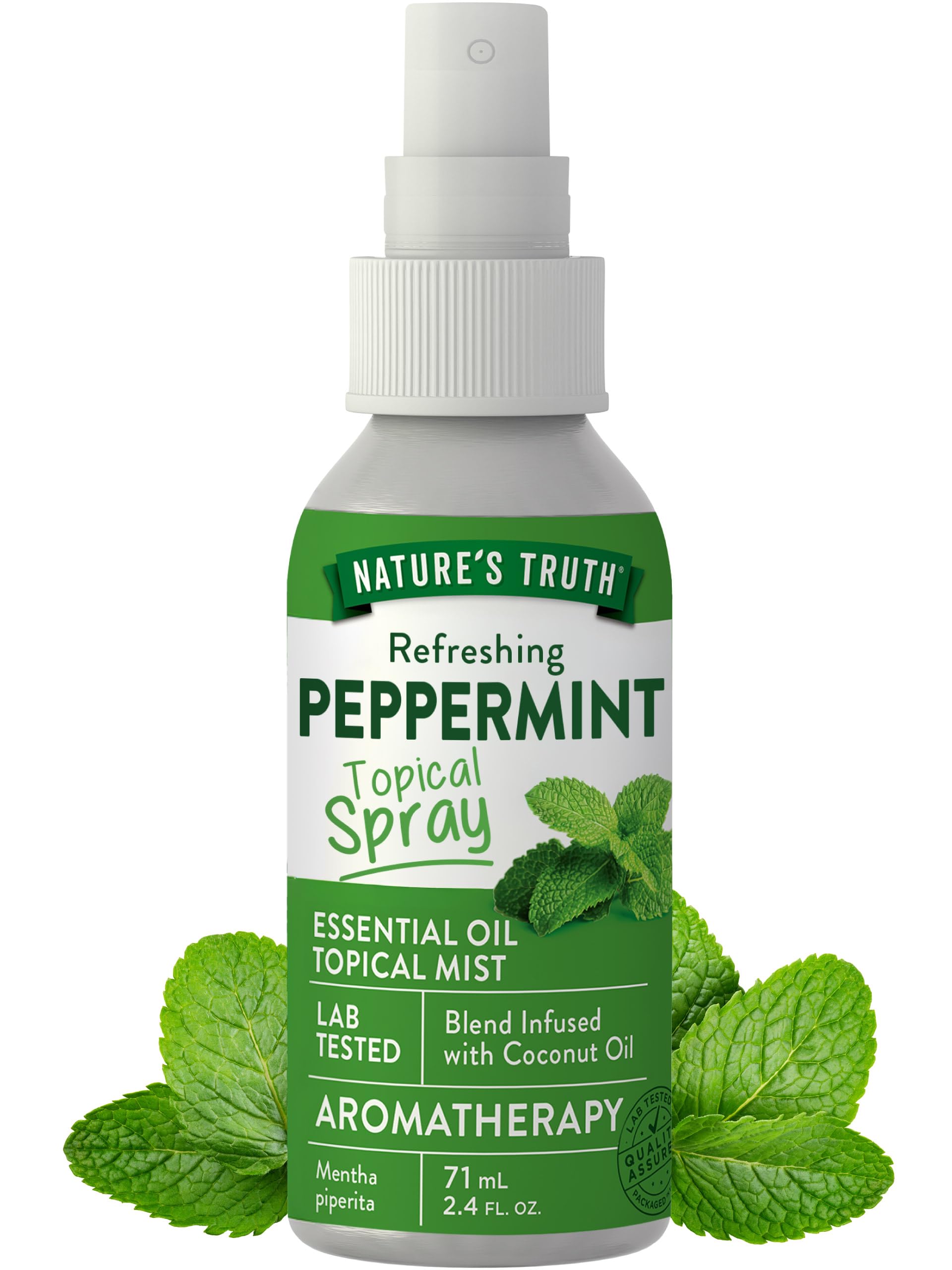 Nature's Truth menthe poivrée spray bouteille, parfum frais pour aromathérapie