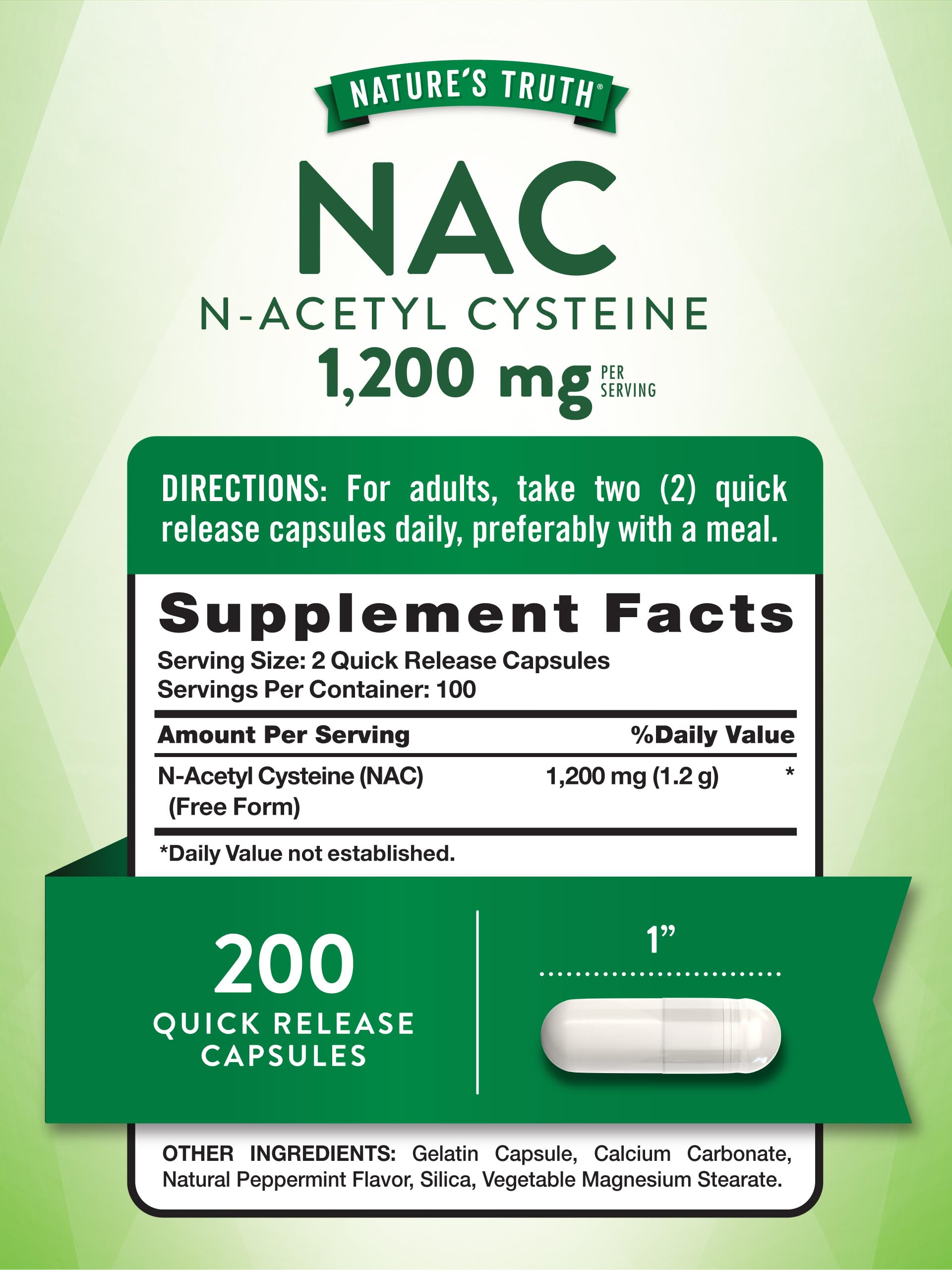 Capsules Nature's Truth NAC faciles à intégrer à votre routine.