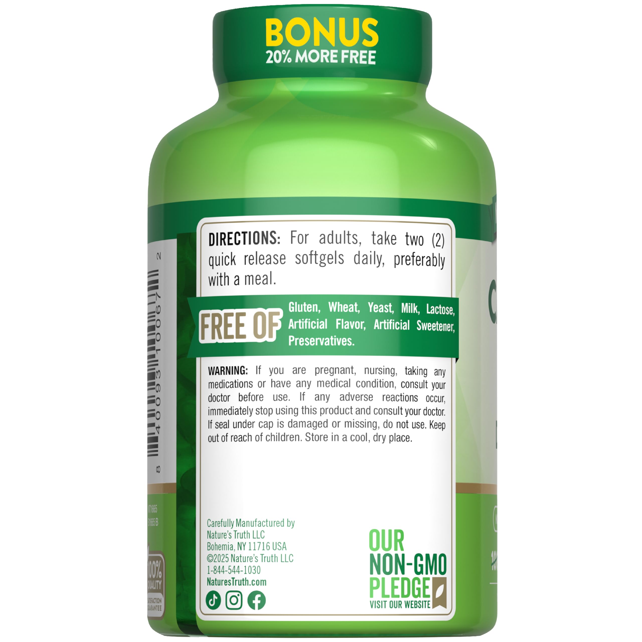 Nature's Truth utilisation quotidienne facile dans votre routine de santé