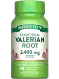 Nature's Truth Valériane : bouteille en gros plan pour un rituel nocturne potentiel