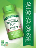 Nature's Truth Valériane : étiquette sans OGM et sans gluten, choix transparent
