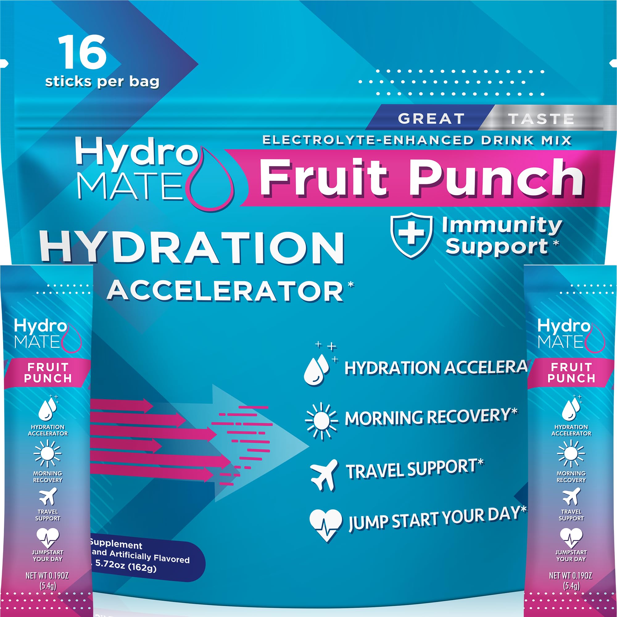 NatureWorks HydroMATE sachet électrolyte pour hydratation rapide après l'effort