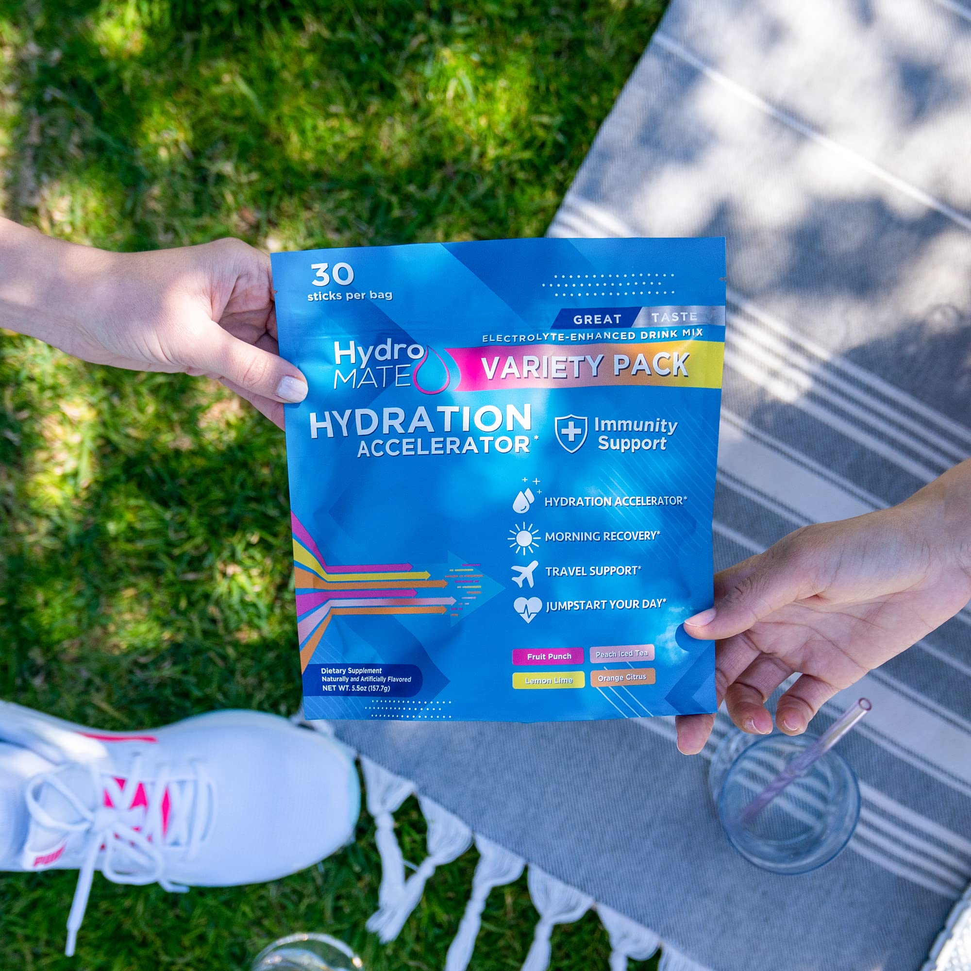 HydroMATE NatureWorks: sachets hydratation dissolubles pour hydratation rapide