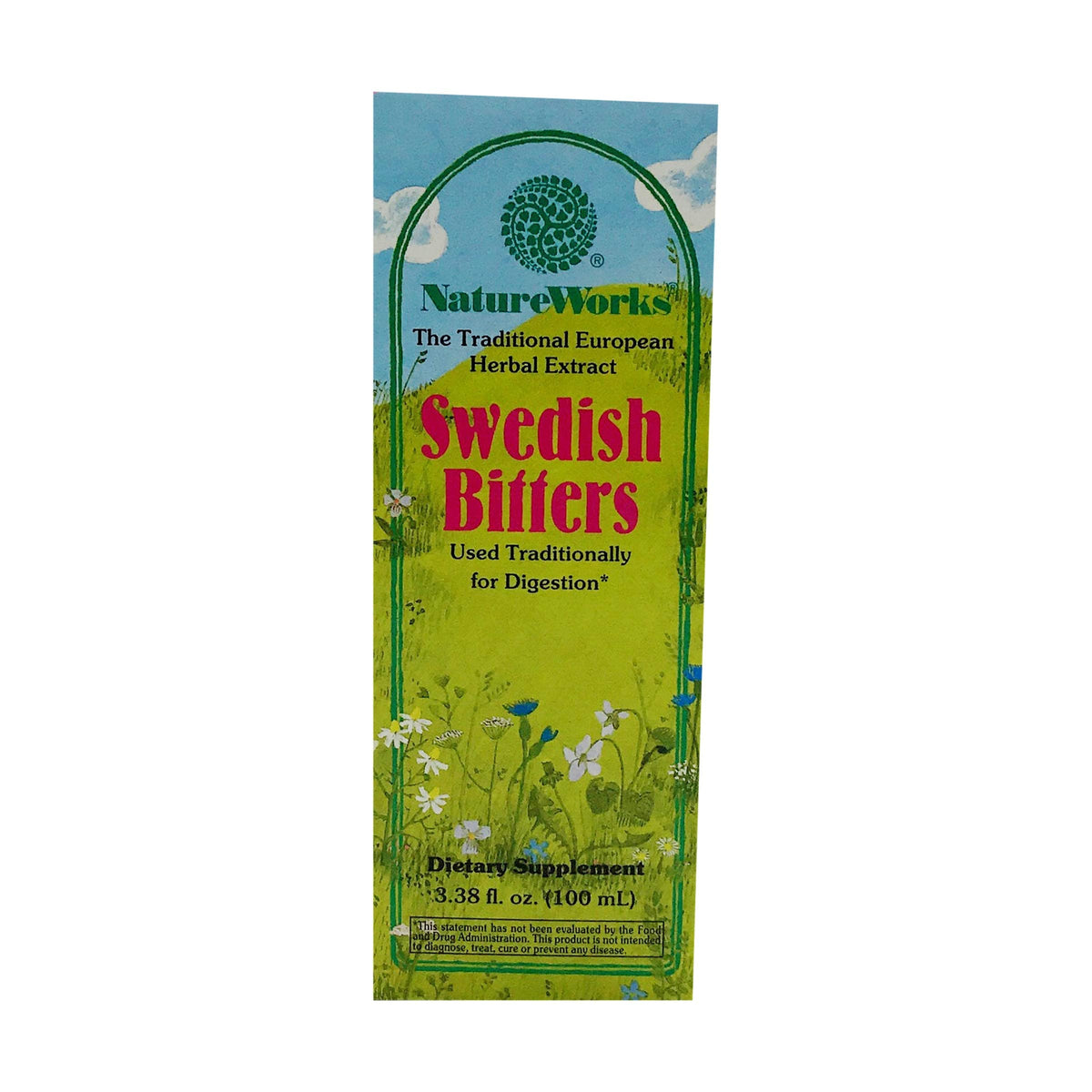 Natures Way Natureworks Swedish Bitters - bouteille 100 ml prête à soutenir la digestion.