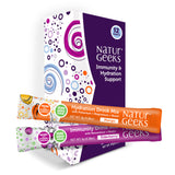 NaturGeeks NutraGeeks sachet électrolytes mangue et sureau pour une réhydratation rapide.